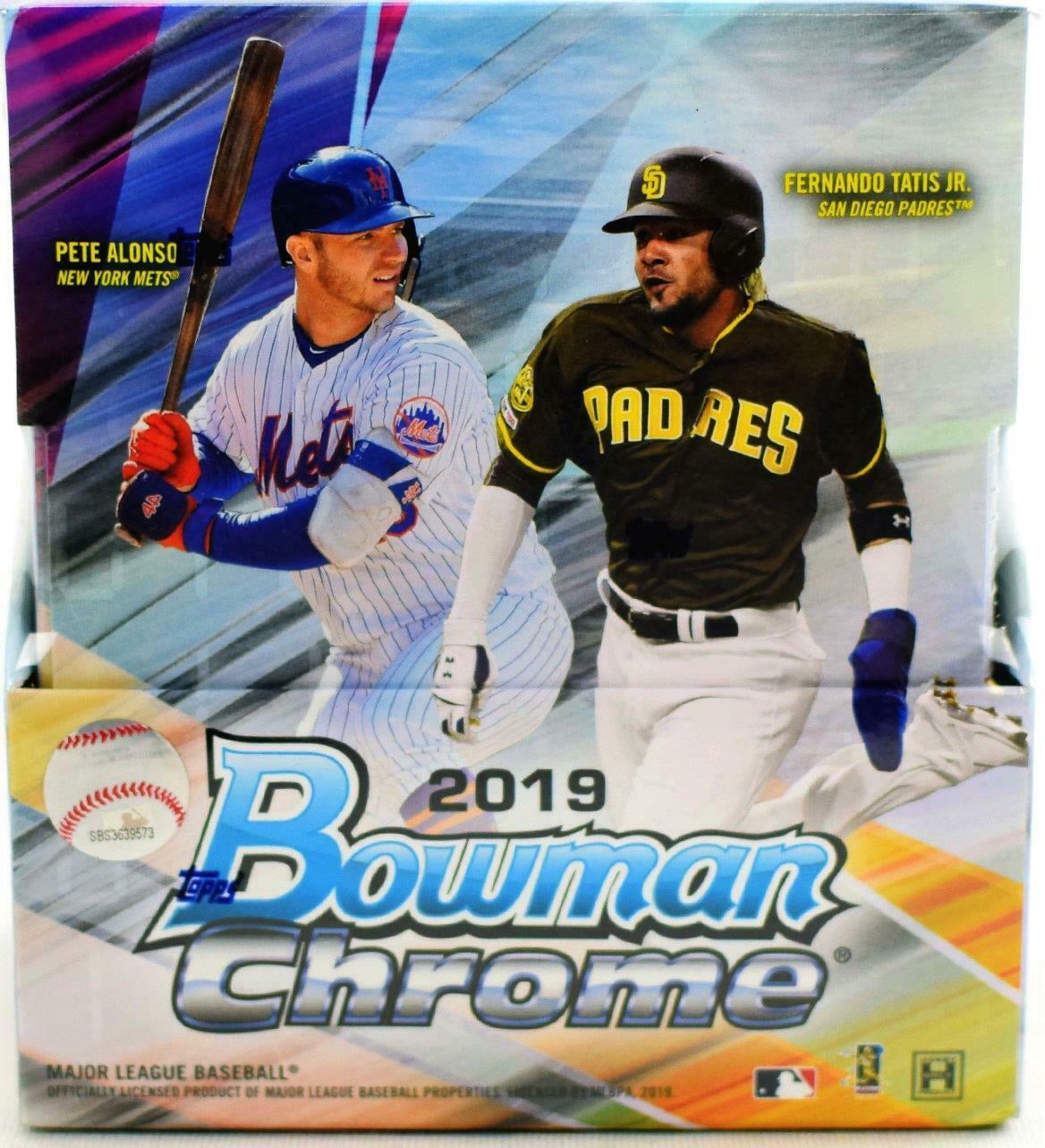 2019 BOWMAN CHROME BASEBALL HOBBY BOX